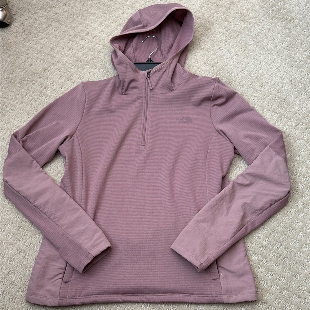 The North Face Women's Mauve Quarter-Zip Hoodie